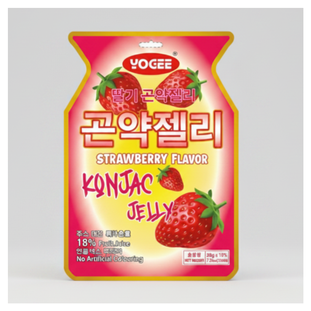Yogee Strawberry Konjac Jelly 草莓蒟蒻