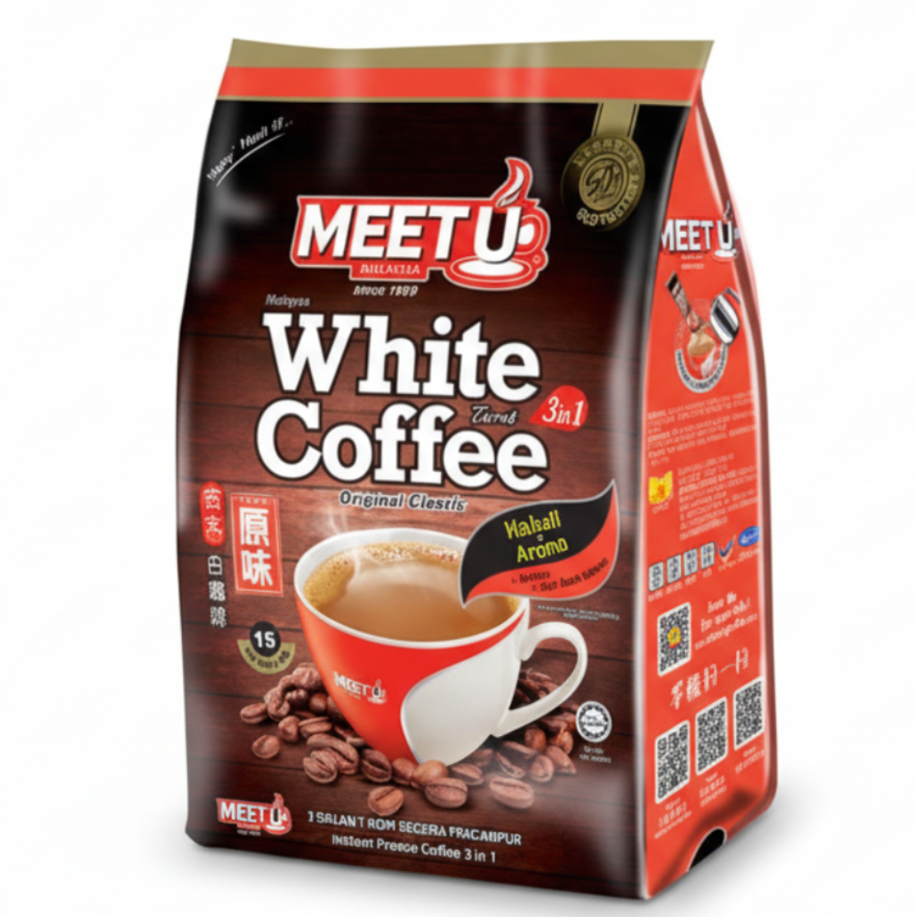 Meet U White Coffee 3 IN 1白咖啡三合一