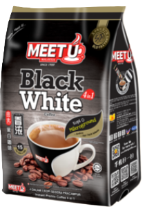 Meet U Black White Coffee 4 in 1黑咖啡四合一