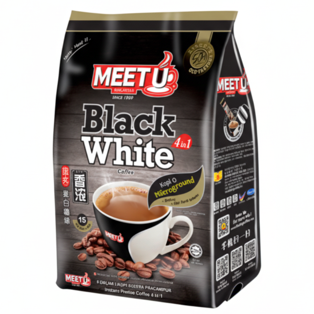 Meet U Black White Coffee 4 in 1黑咖啡四合一